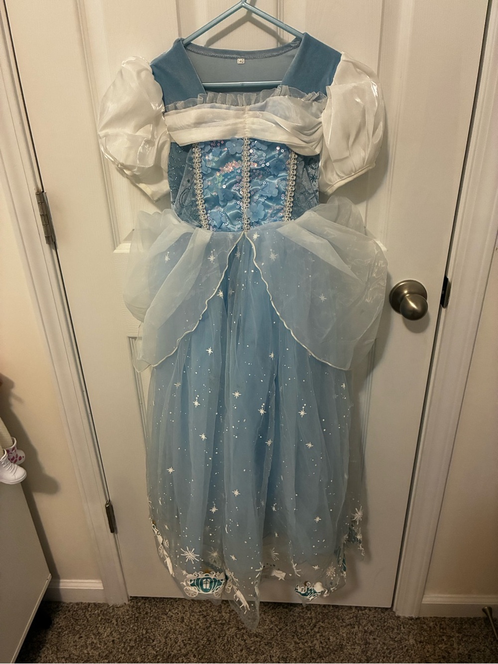 Classic Blue Princess Kids Costume Dress - Sparkle Tulle